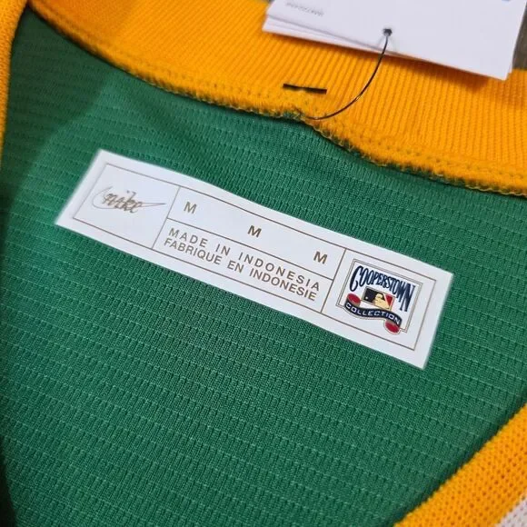 Nike Reggie Jackson Oakland Athletics A's Baseball Jersey Cooperstown Men's M - Picture 8 of 10